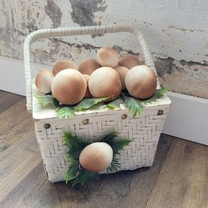 Vintage Mushroom Basket Purse